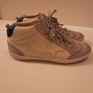 Golden Goose Sneakers Women's 38 8 Superstar Mid/Star Mid Top Suede Leather